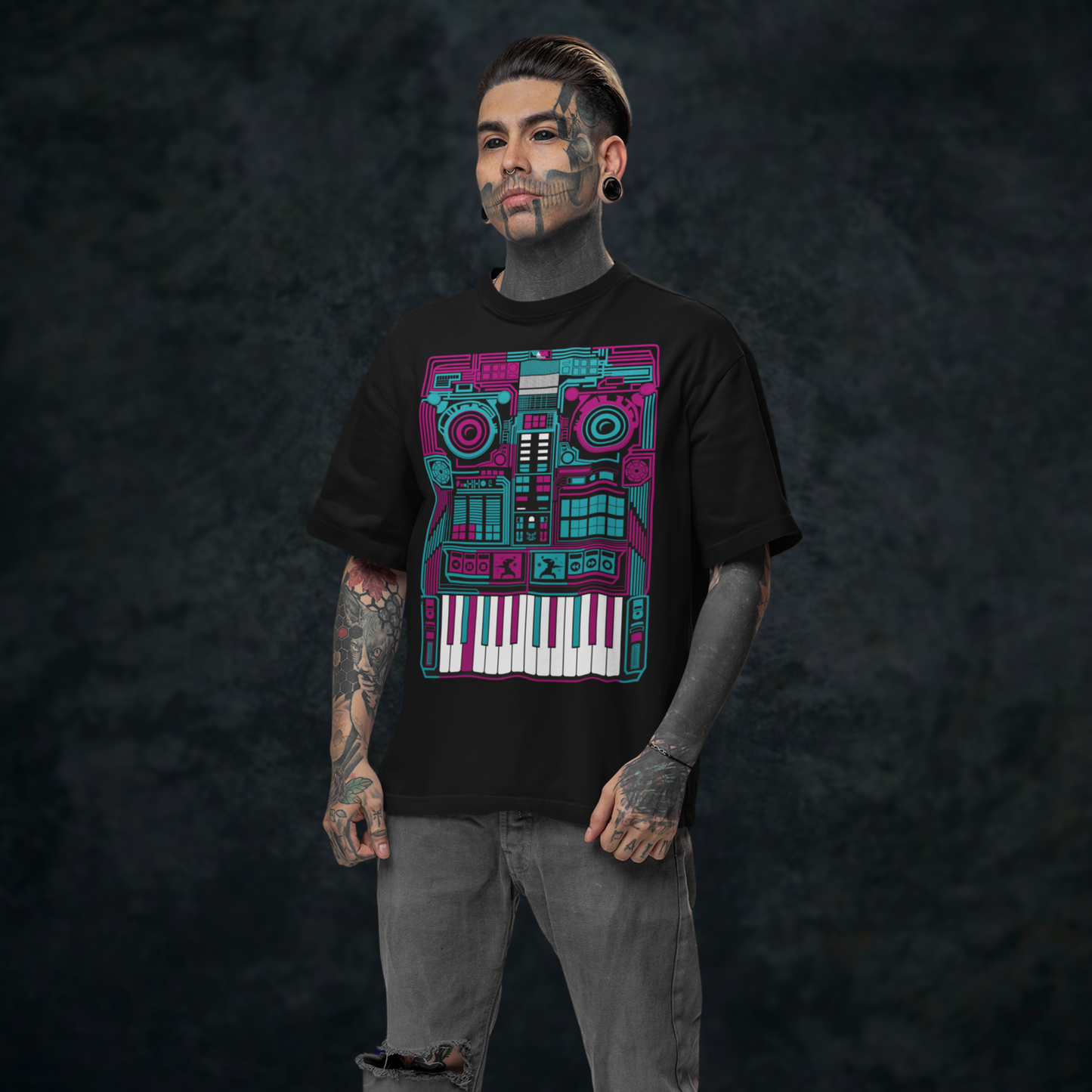 RETRO Synti - Mastering Tee