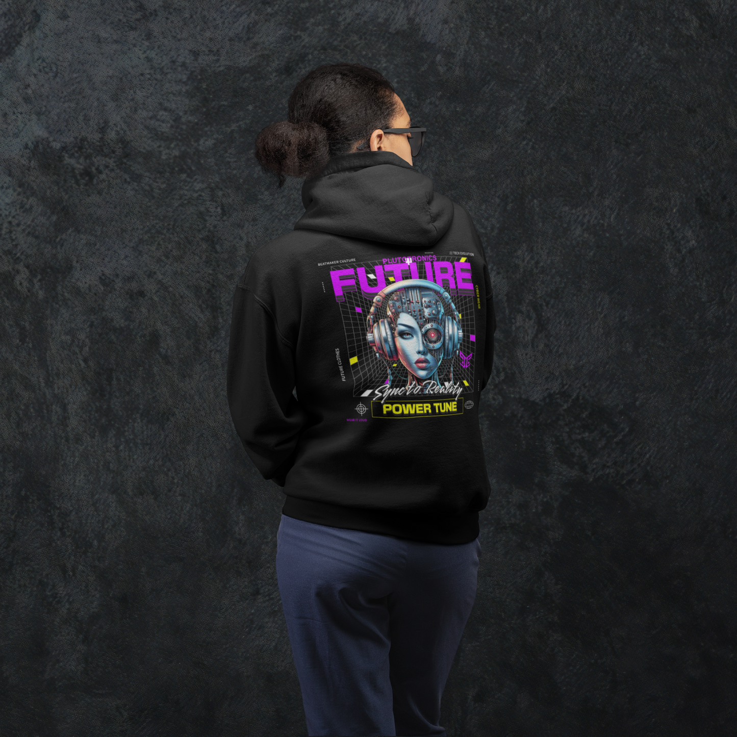 SYNC TO REALITY - Studio Cut Hoodie (Backprint)