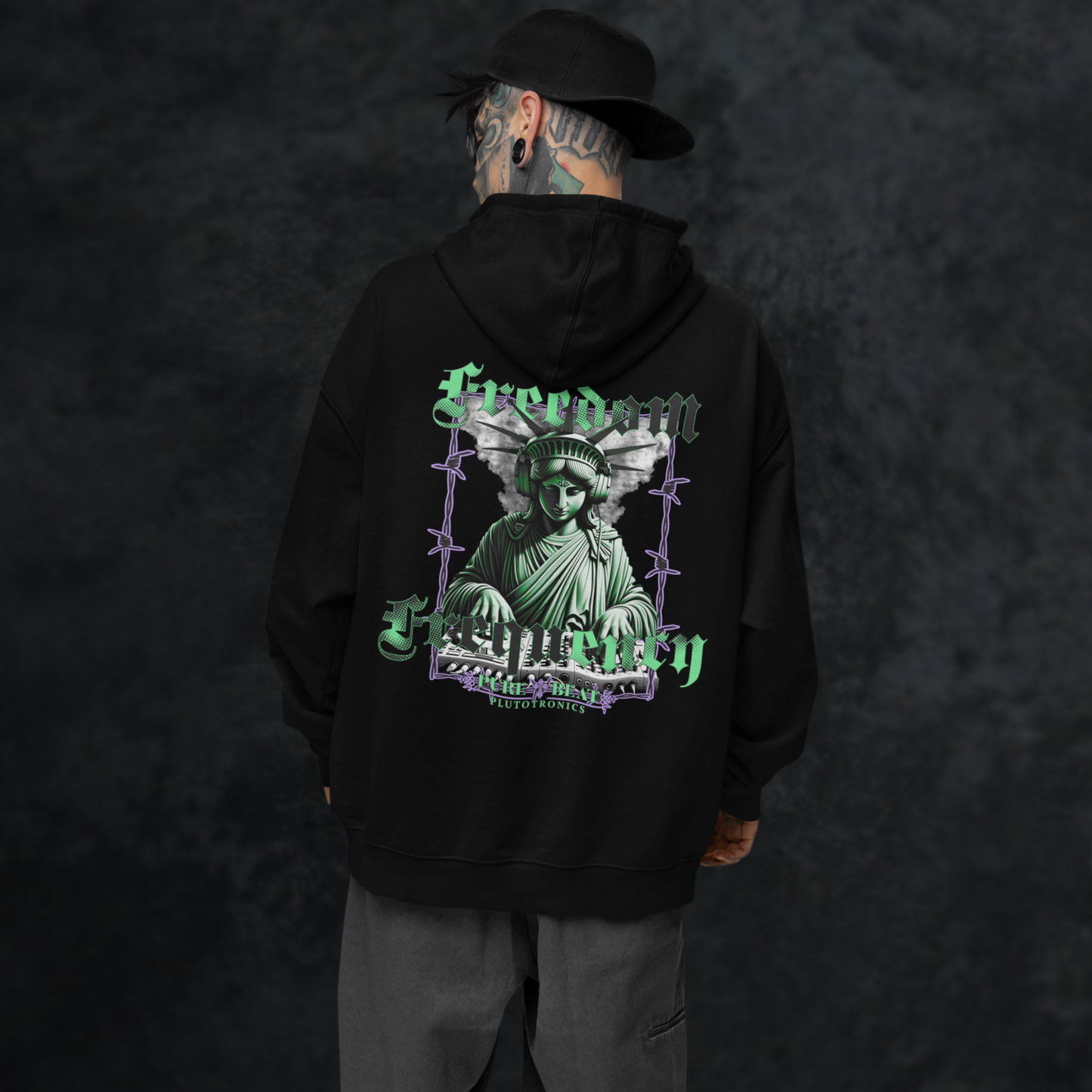 THE FREEDOM FREQENCY - Backstage Hoodie (Backprint)