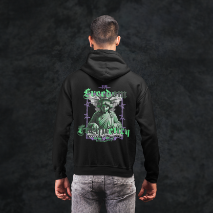 THE FREEDOM FREQENCY - Studio Cut Hoodie (Backprint)