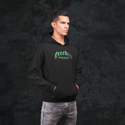 THE FREEDOM FREQENCY - Studio Cut Hoodie (Backprint)