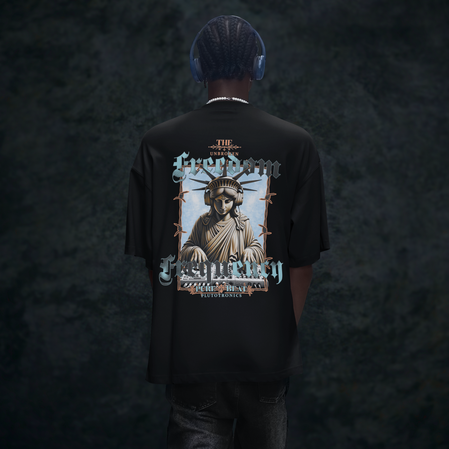 UNBROKEN FREEDOM FREQENCY - Mastering Tee (Backprint)