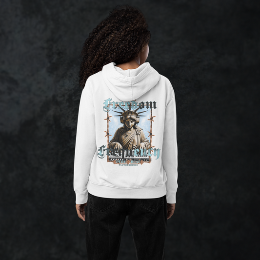 UNBROKEN FREEDOM FREQENCY - Studio Cut Hoodie (Backprint)