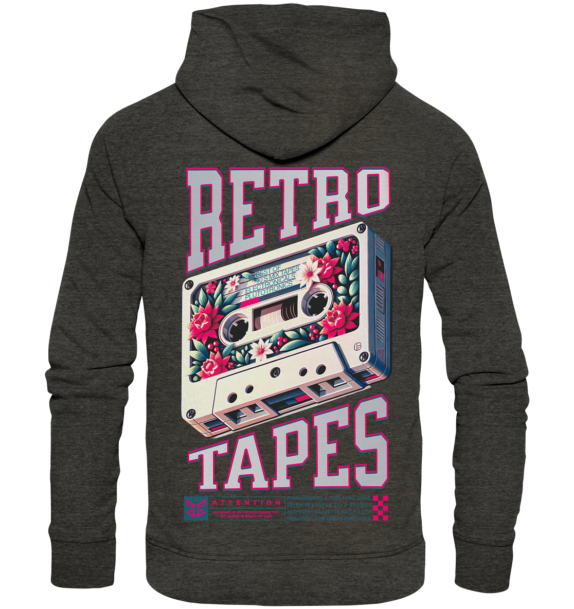 RETRO TAPES - Studio Cut Hoodie (Backprint)