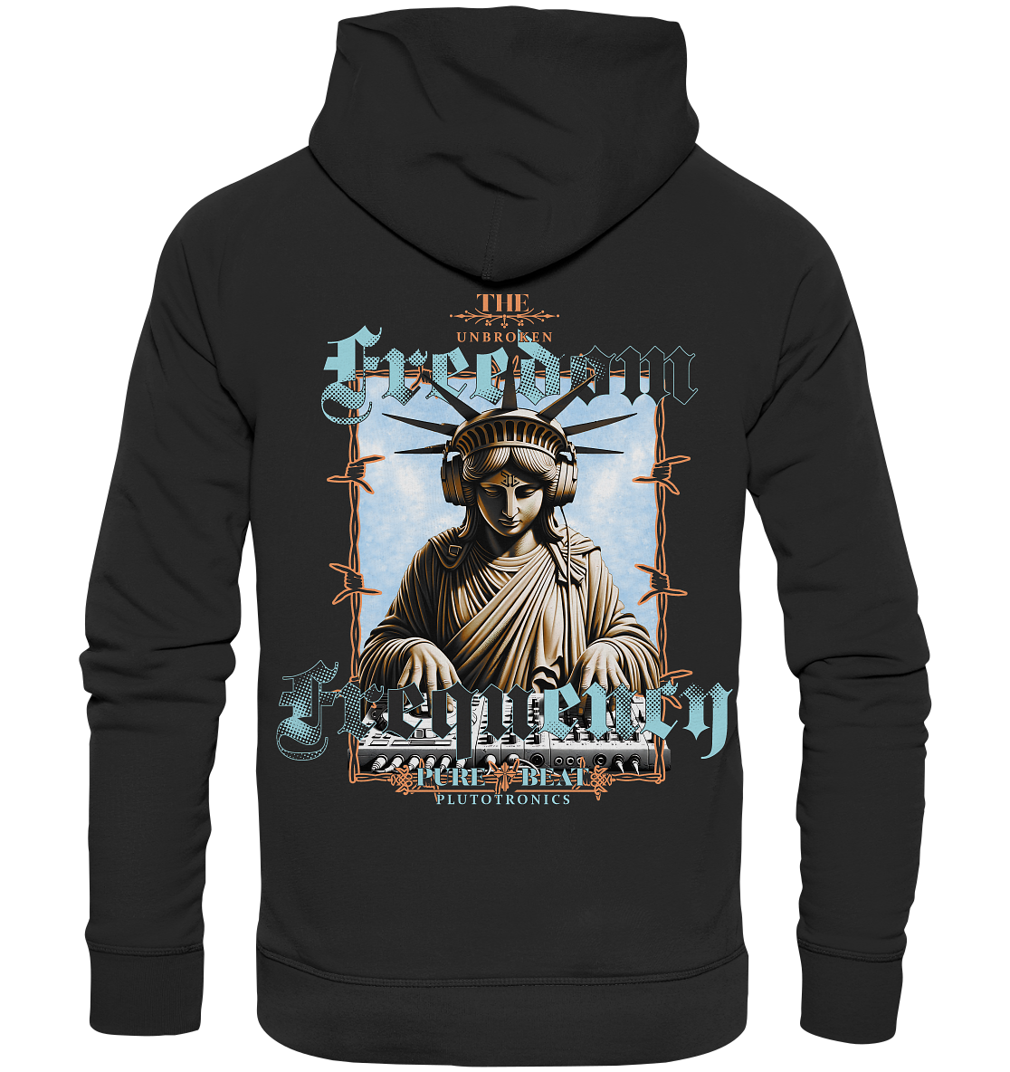UNBROKEN FREEDOM FREQENCY - Studio Cut Hoodie (Backprint)