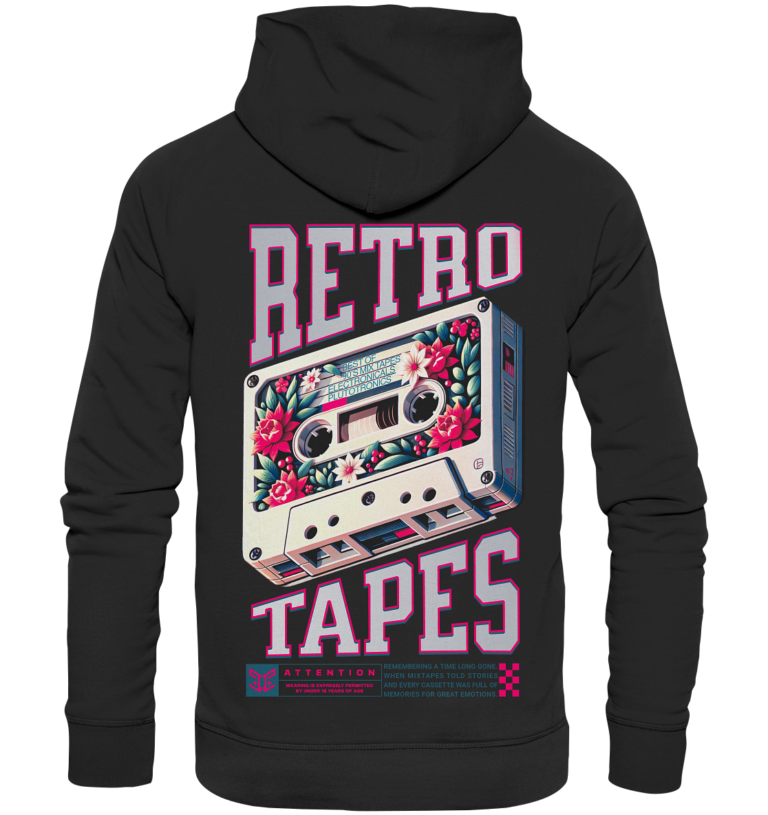 RETRO TAPES - Studio Cut Hoodie (Backprint)