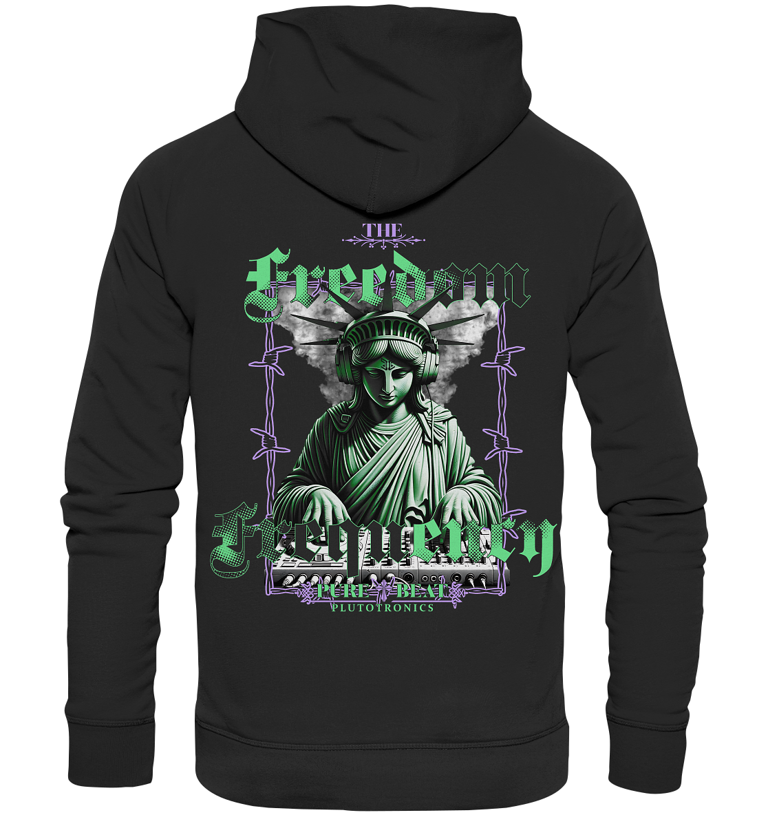 THE FREEDOM FREQENCY - Studio Cut Hoodie (Backprint)