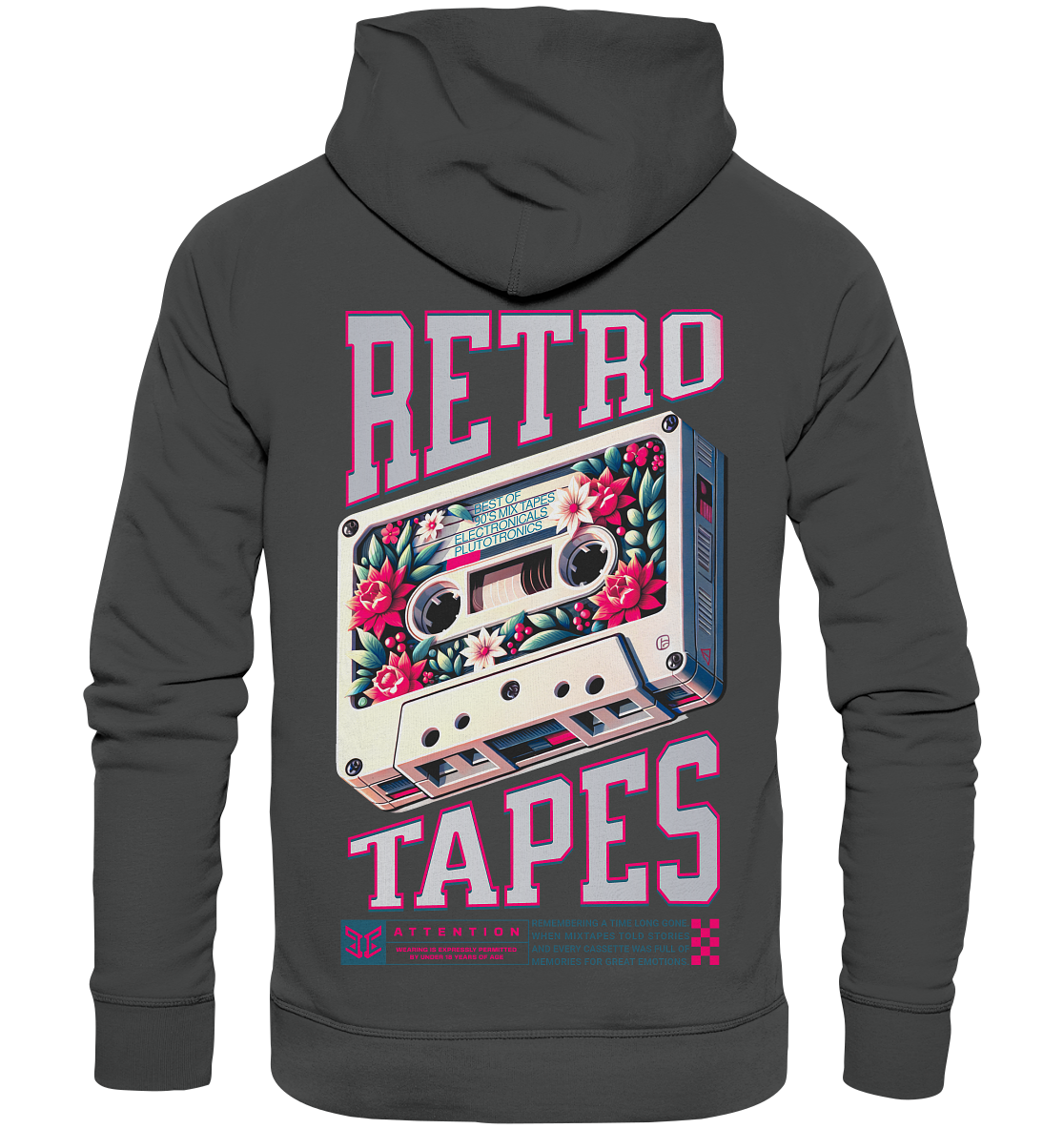 RETRO TAPES - Studio Cut Hoodie (Backprint)