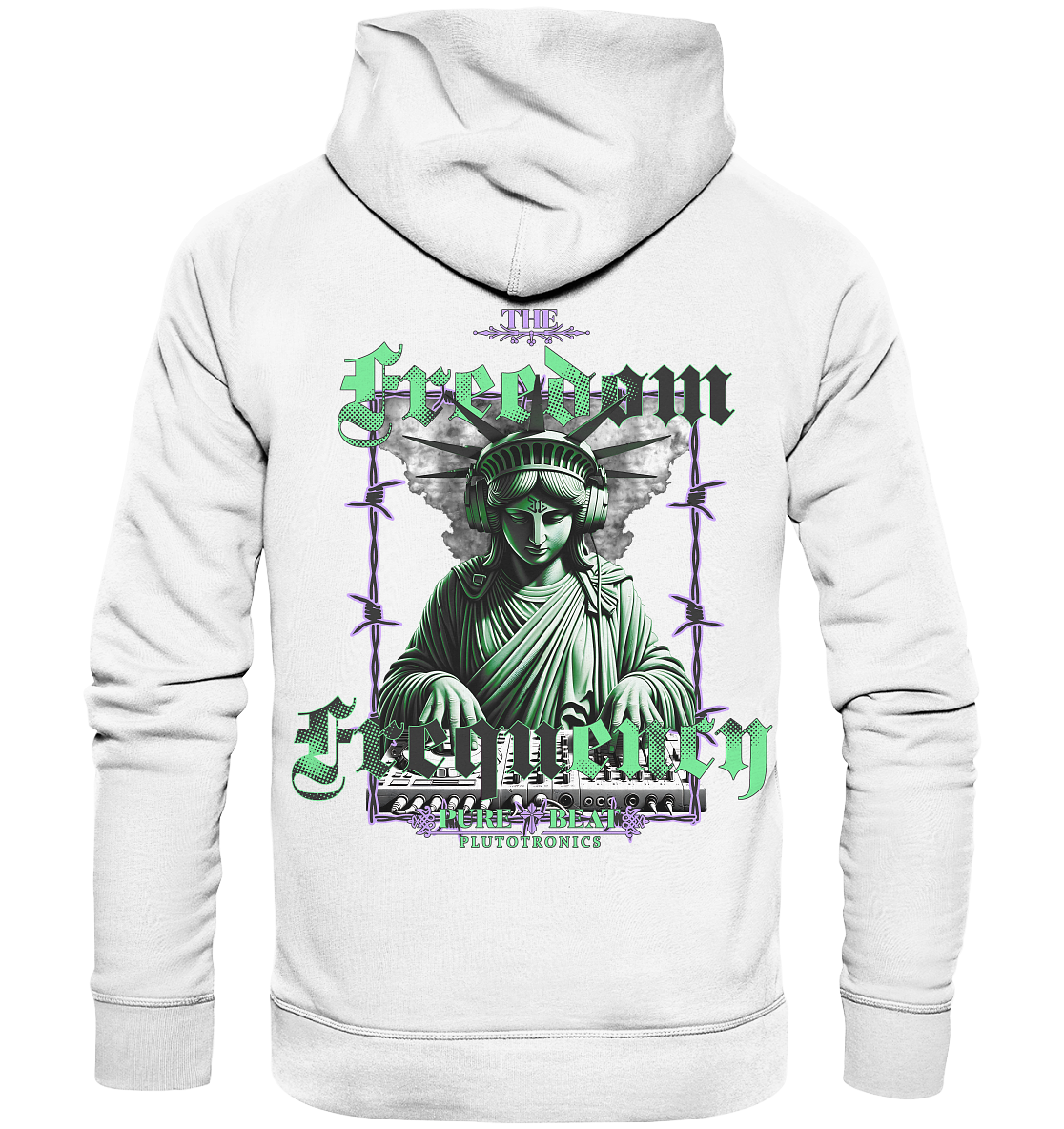 THE FREEDOM FREQENCY - Studio Cut Hoodie (Backprint)