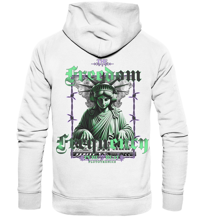 THE FREEDOM FREQENCY - Studio Cut Hoodie (Backprint)