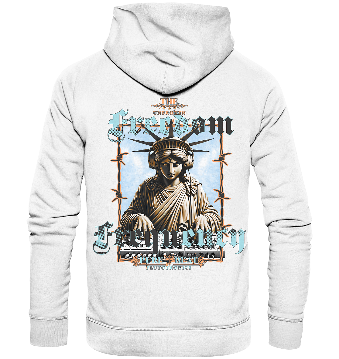 UNBROKEN FREEDOM FREQENCY - Studio Cut Hoodie (Backprint)