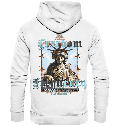 UNBROKEN FREEDOM FREQENCY - Studio Cut Hoodie (Backprint)
