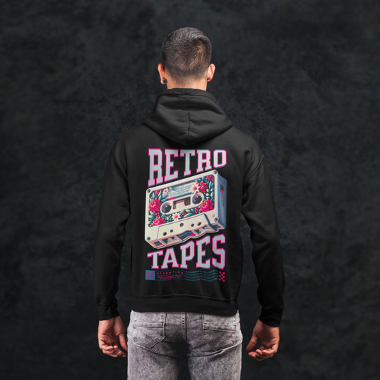 RETRO TAPES - Studio Cut Hoodie (Backprint)